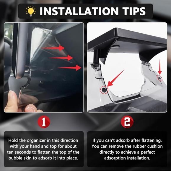 NIB Tesla magnetic under screen storage organizer - Picture 6 of 13